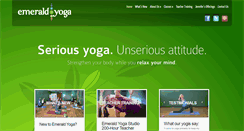 Desktop Screenshot of emeraldyoga.com